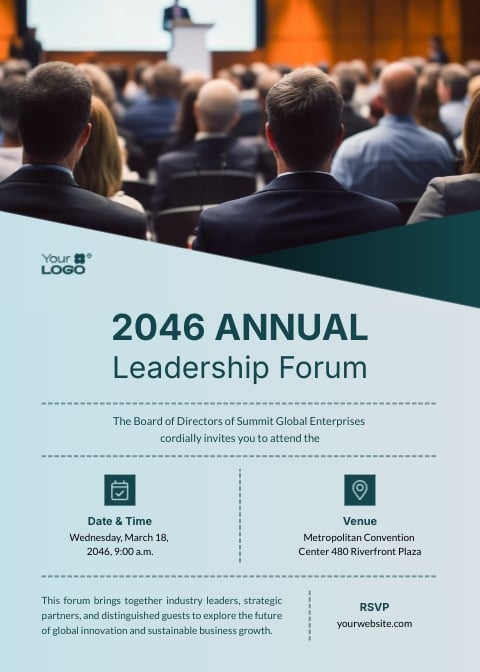 Business Event Invitation Template Business Event Invitation Template