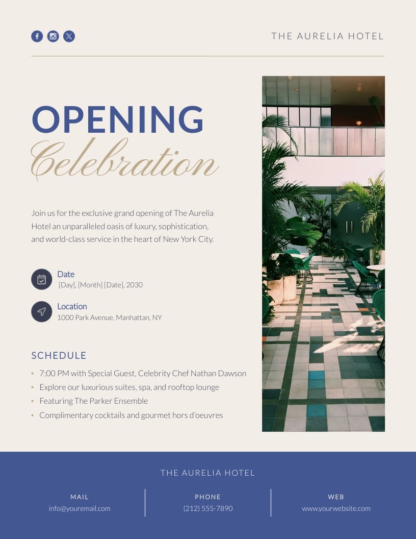 Business Grand Opening Flyer Template