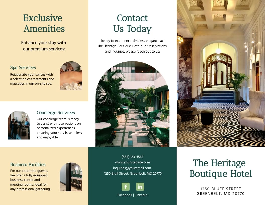 Business Hotel Brochure Template