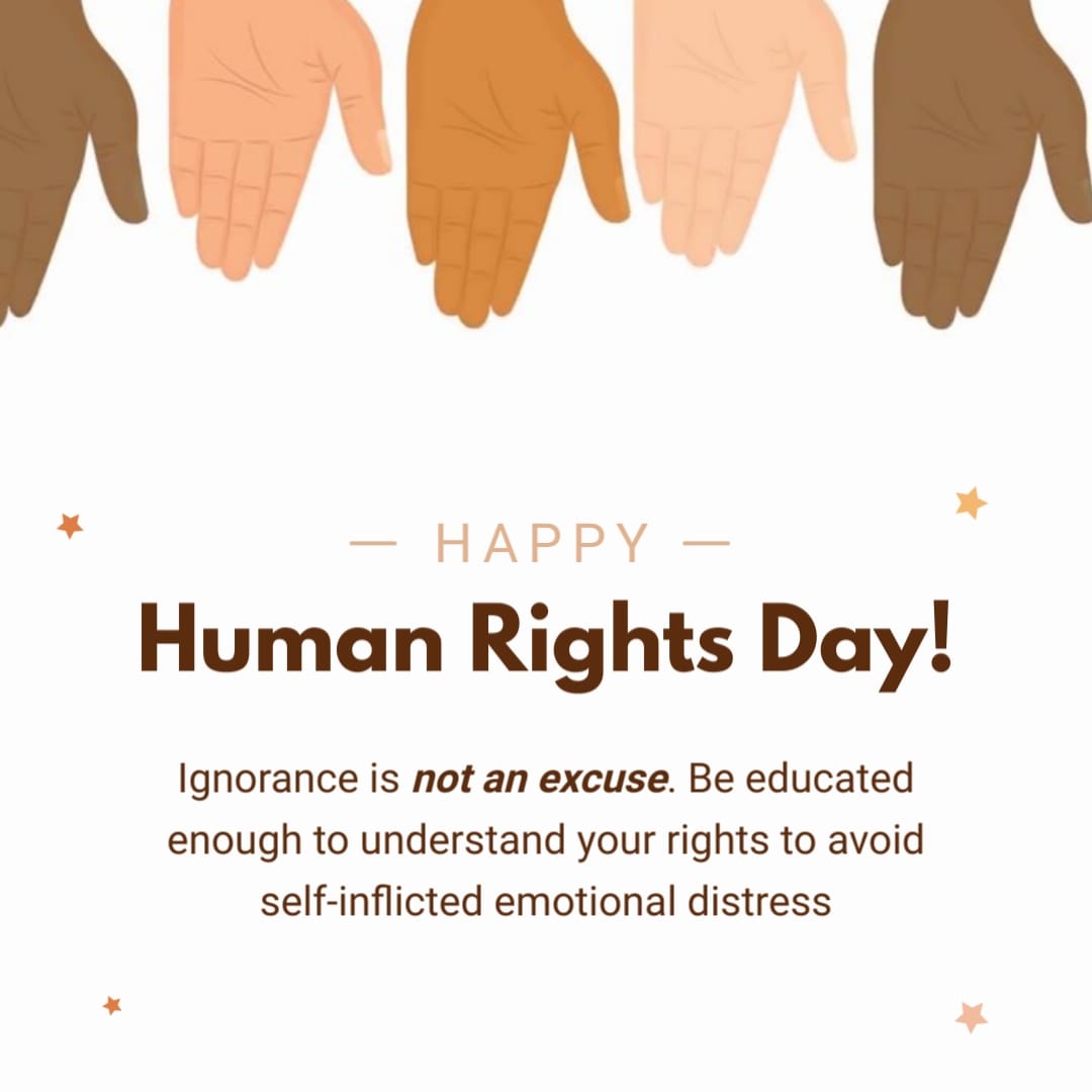 Business Human Rights Day Greeting Card Square Template