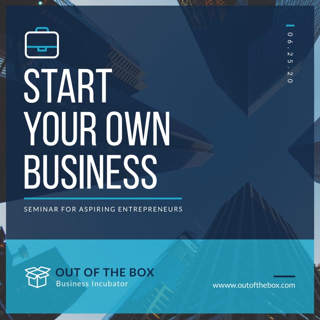 Business Incubator Animated Square Template