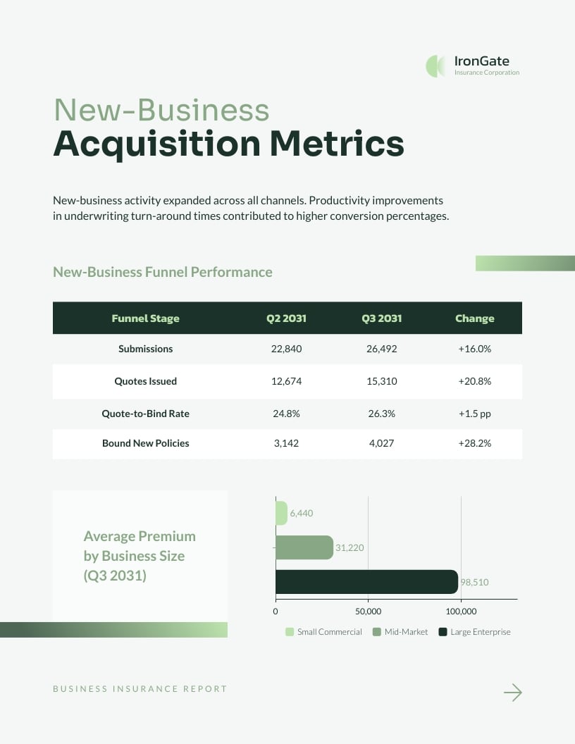 Business Insurance Report Template | Visme