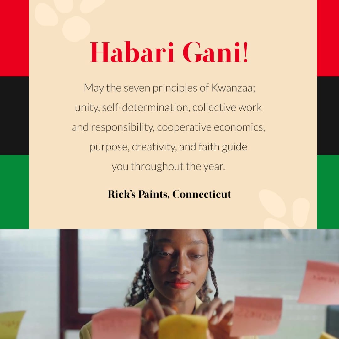 Business Kwanzaa Greeting Card Square Template
