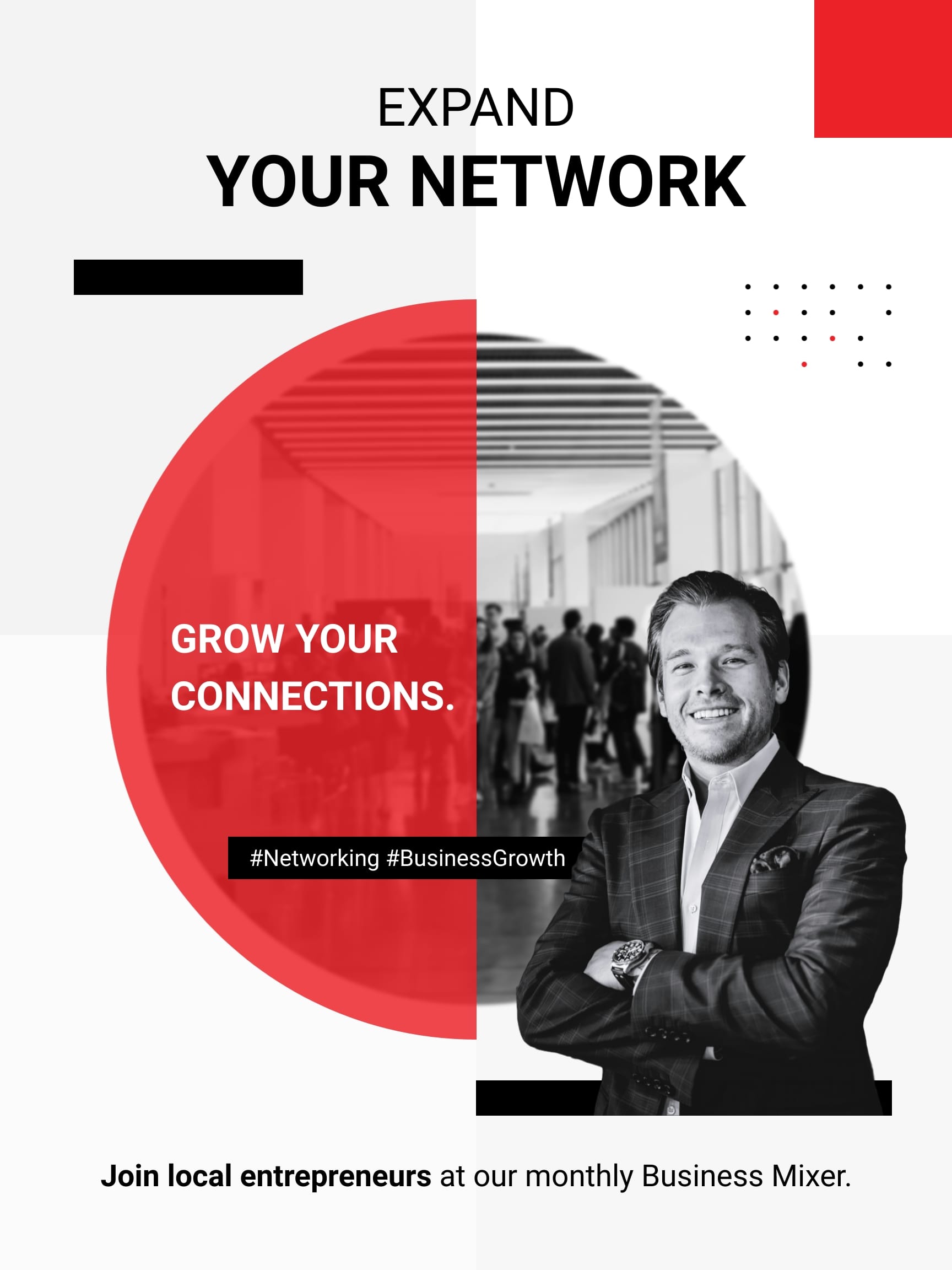Business Networking Event Poster Template