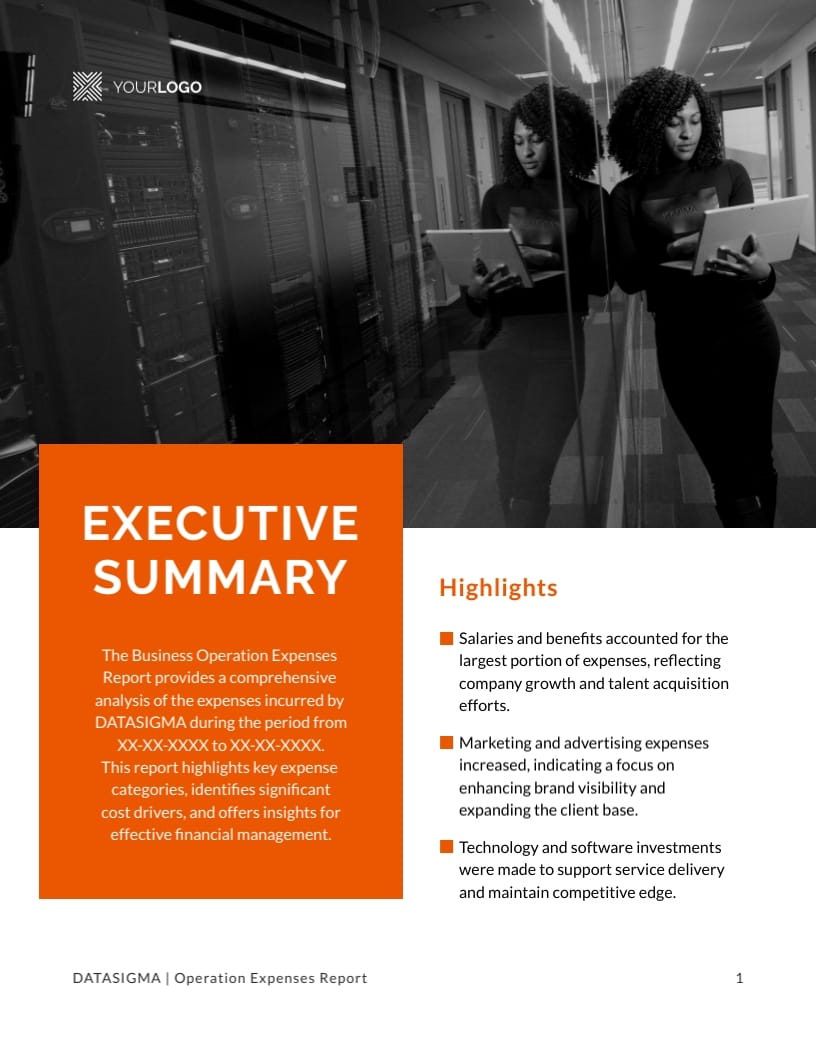 Business Operation Expense Report