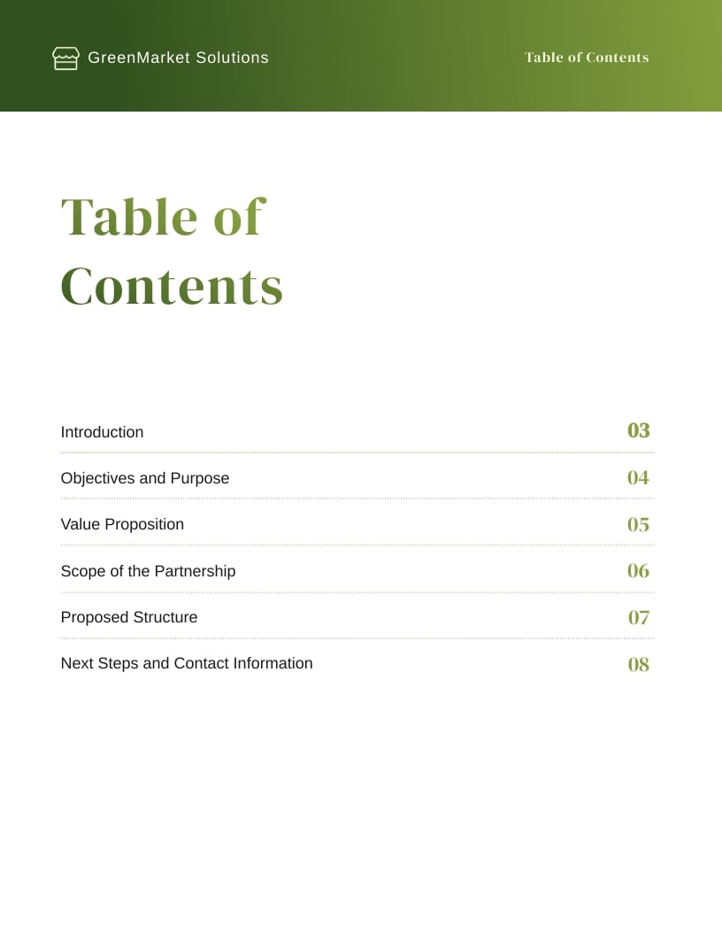 Business Partnership Proposal Template - Slide 2 Business Partnership Proposal Template - Slide 2