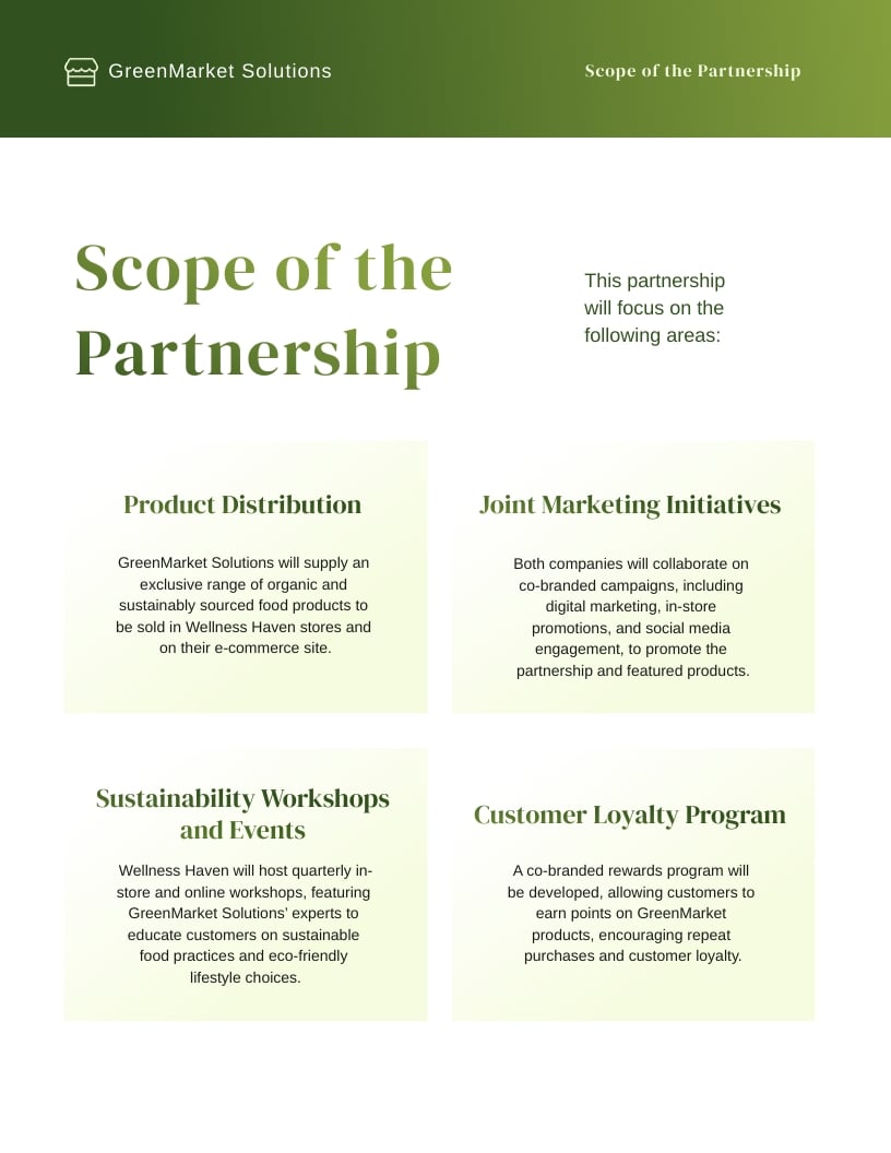 Business Partnership Proposal Template - Slide 6 Business Partnership Proposal Template - Slide 6