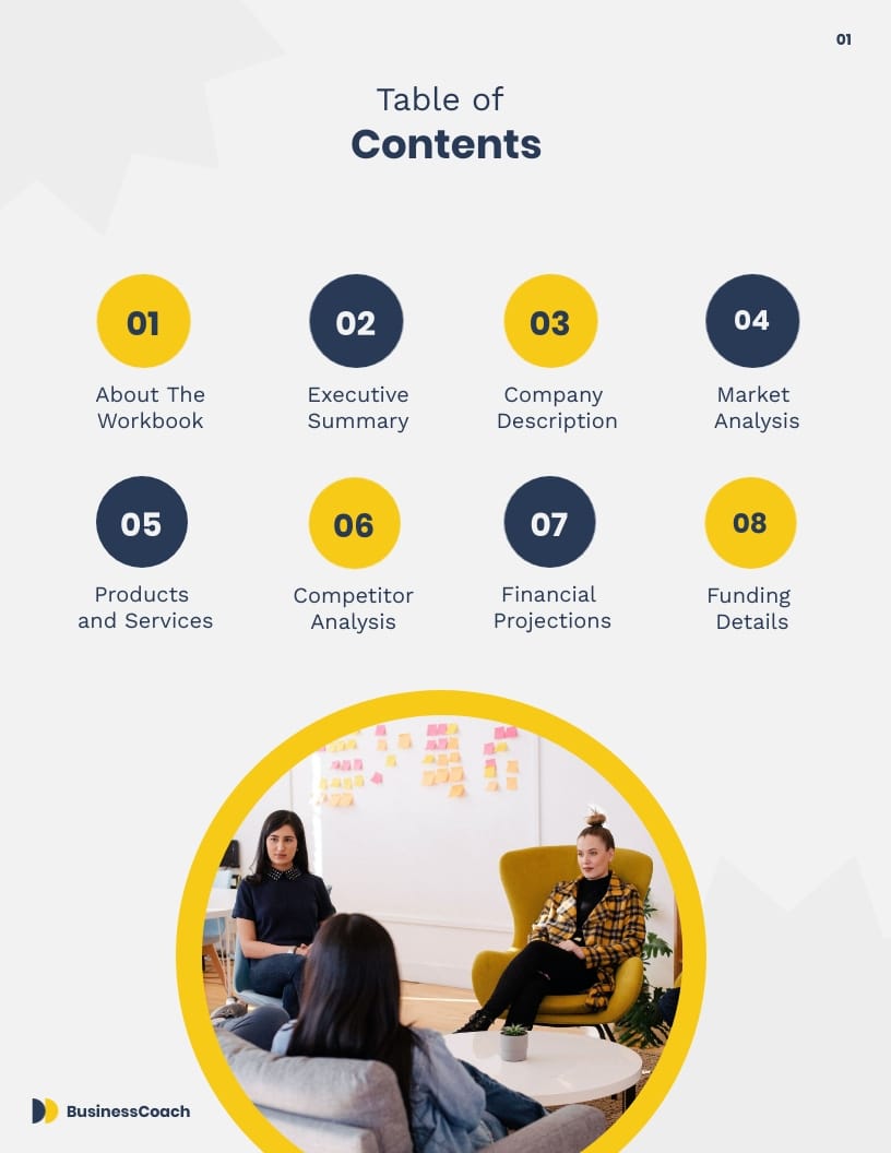 Business Plan Workbook Lead Magnet Template - Slide 2 Business Plan Workbook Lead Magnet Template - Slide 2