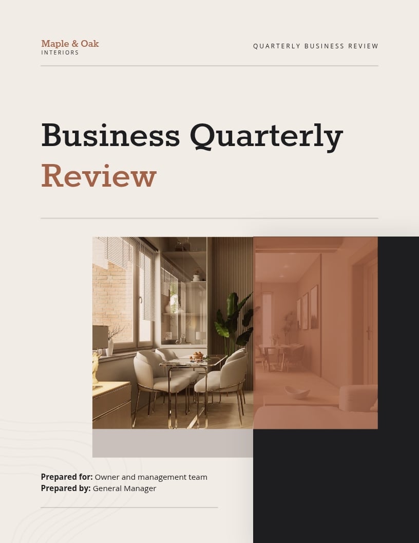 Business Quarterly Review Template