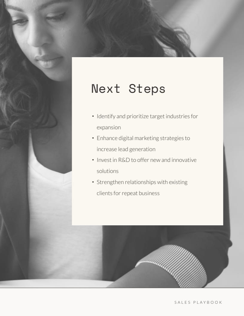 Business Solutions Sales Playbook Template - Slide 9 Business Solutions Sales Playbook Template - Slide 9