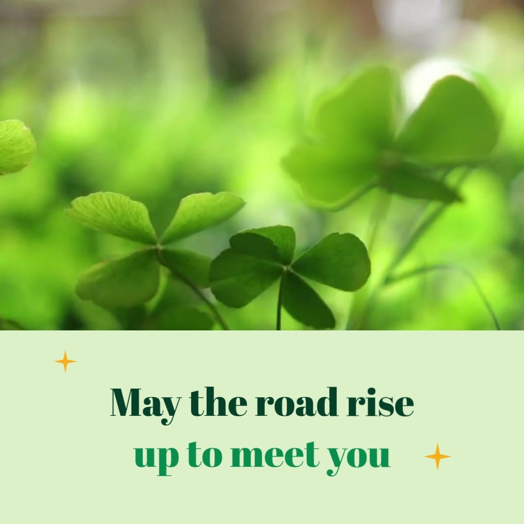 Business St Patricks Day Greeting Card Square Template