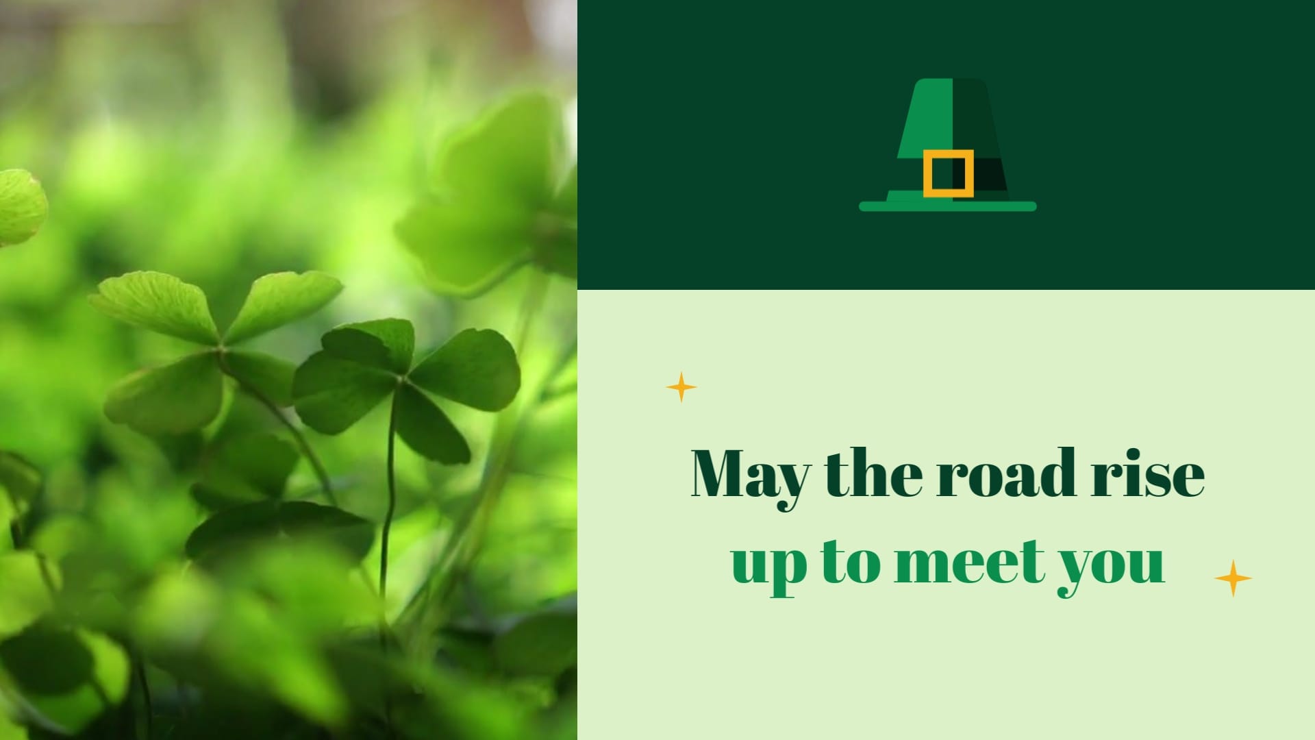 Business St Patricks Day Greeting Card Template