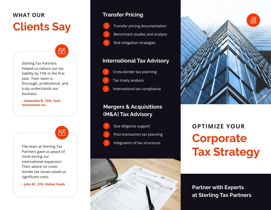 Business Z-Fold Brochure Template