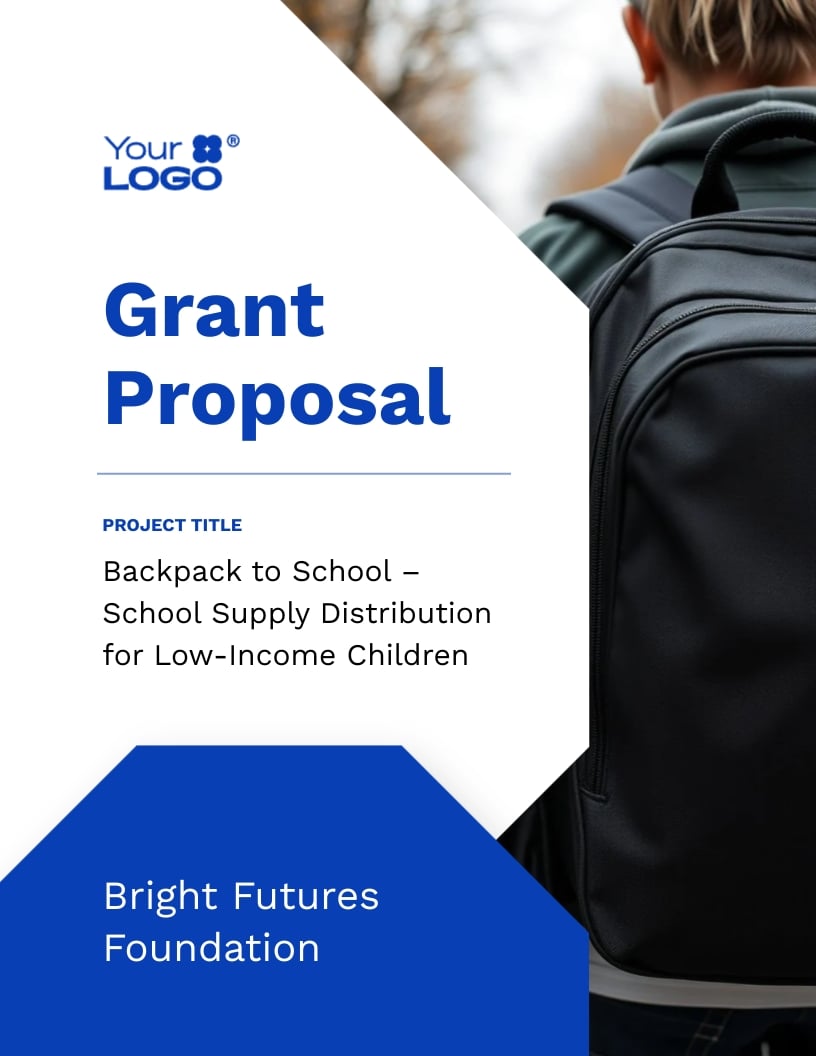 Buy Grant Proposal Template