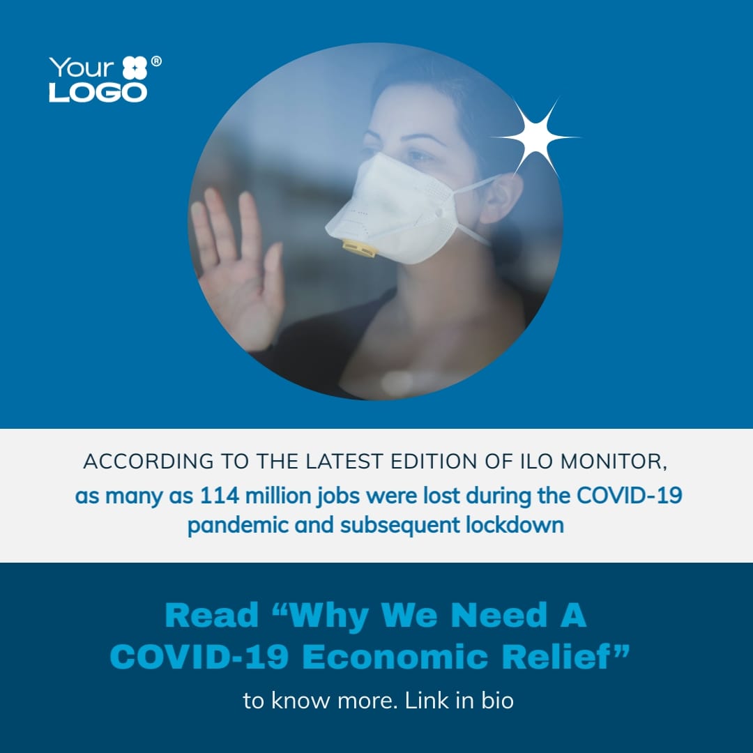 COVID 19 Government Relief Instagram Post Template