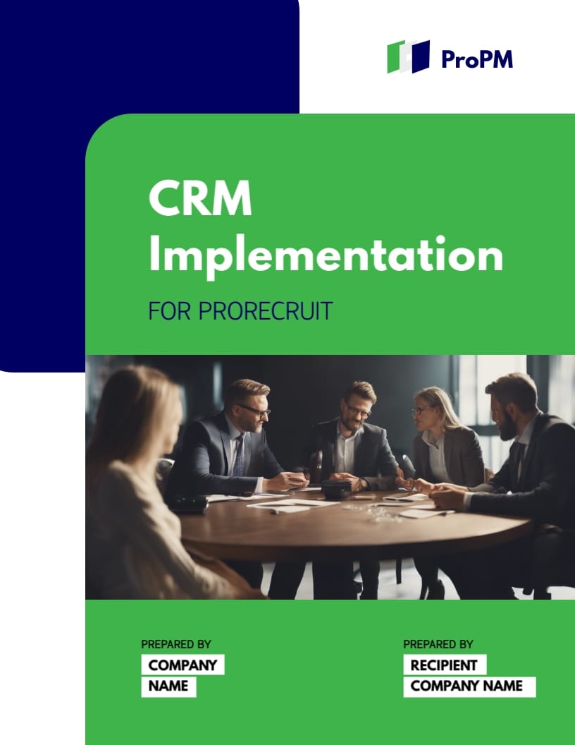 CRM Implementation Proposal Template CRM Implementation Proposal Template