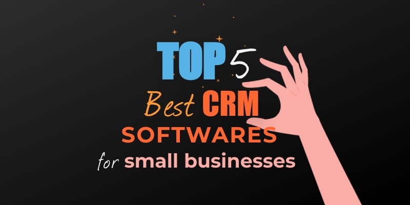 CRM Softwares for Small Businesses Blog Graphic Header Template
