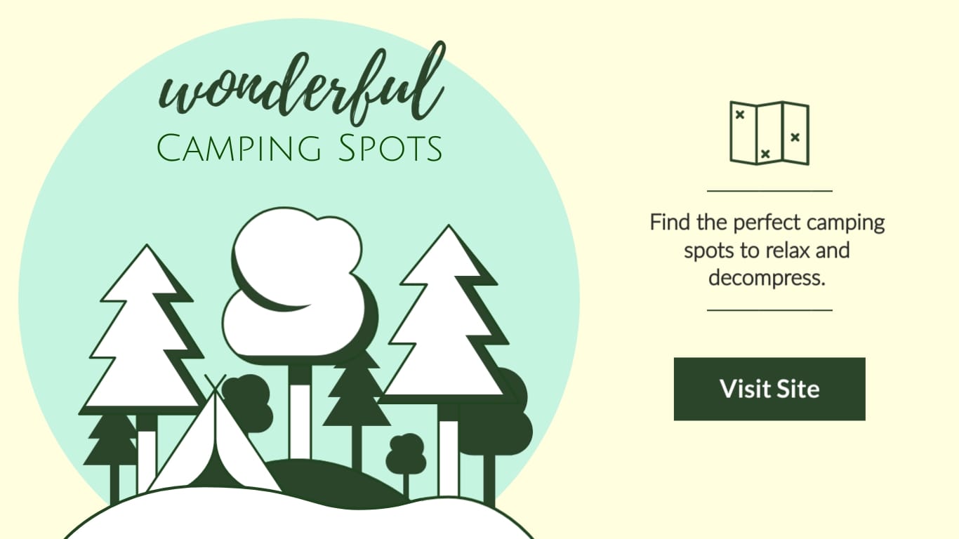 Wonderful Camping Spot - Twitter Ad Template