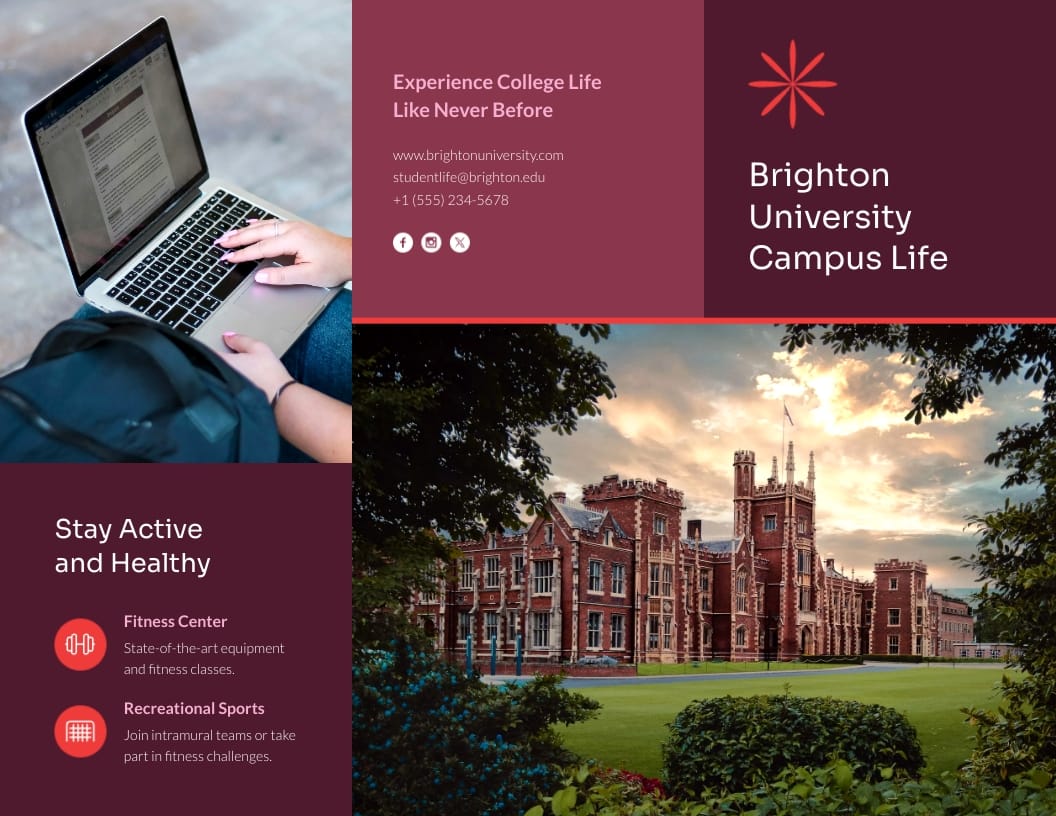 Campus Life Brochure Template