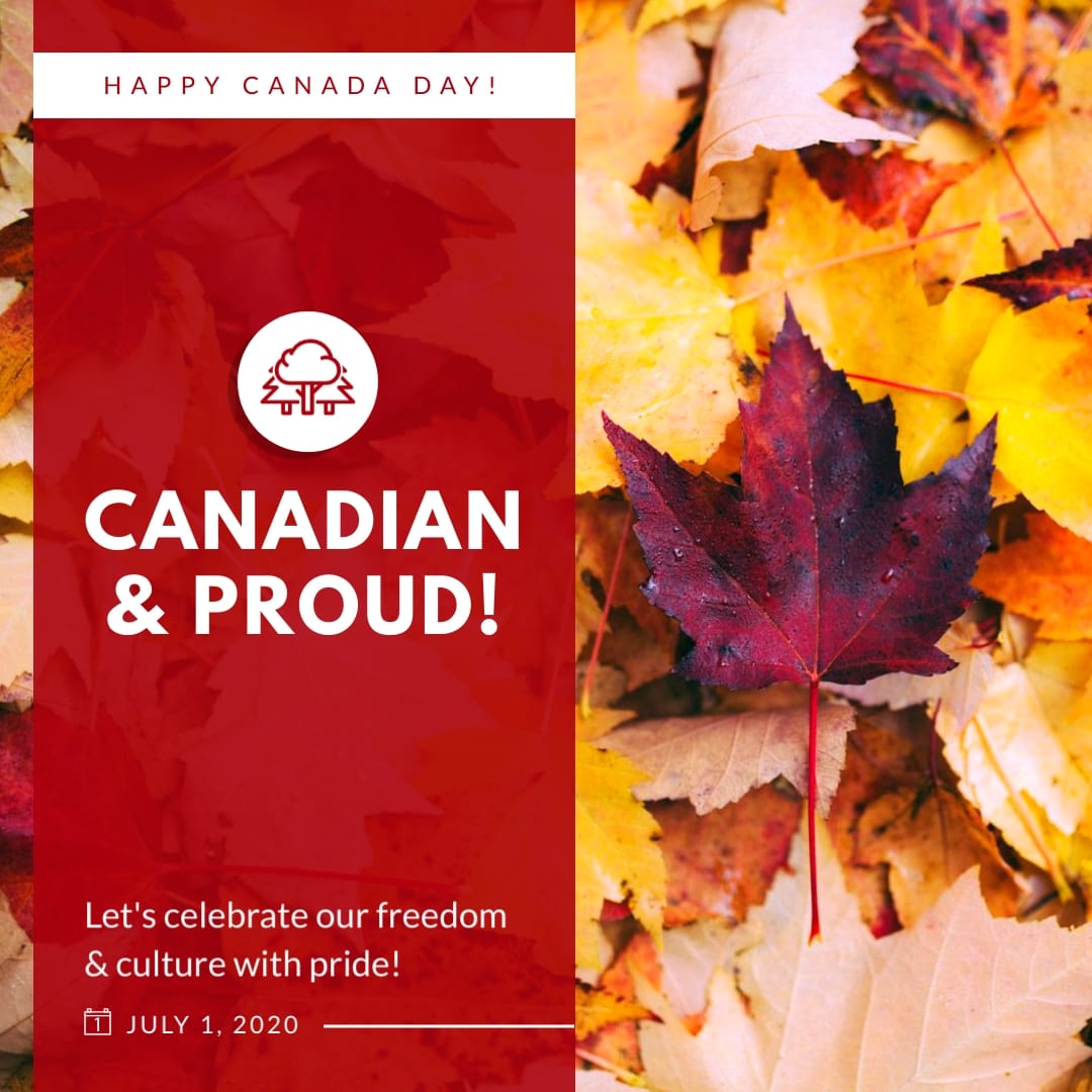 Canadian and Proud Animated Square Template