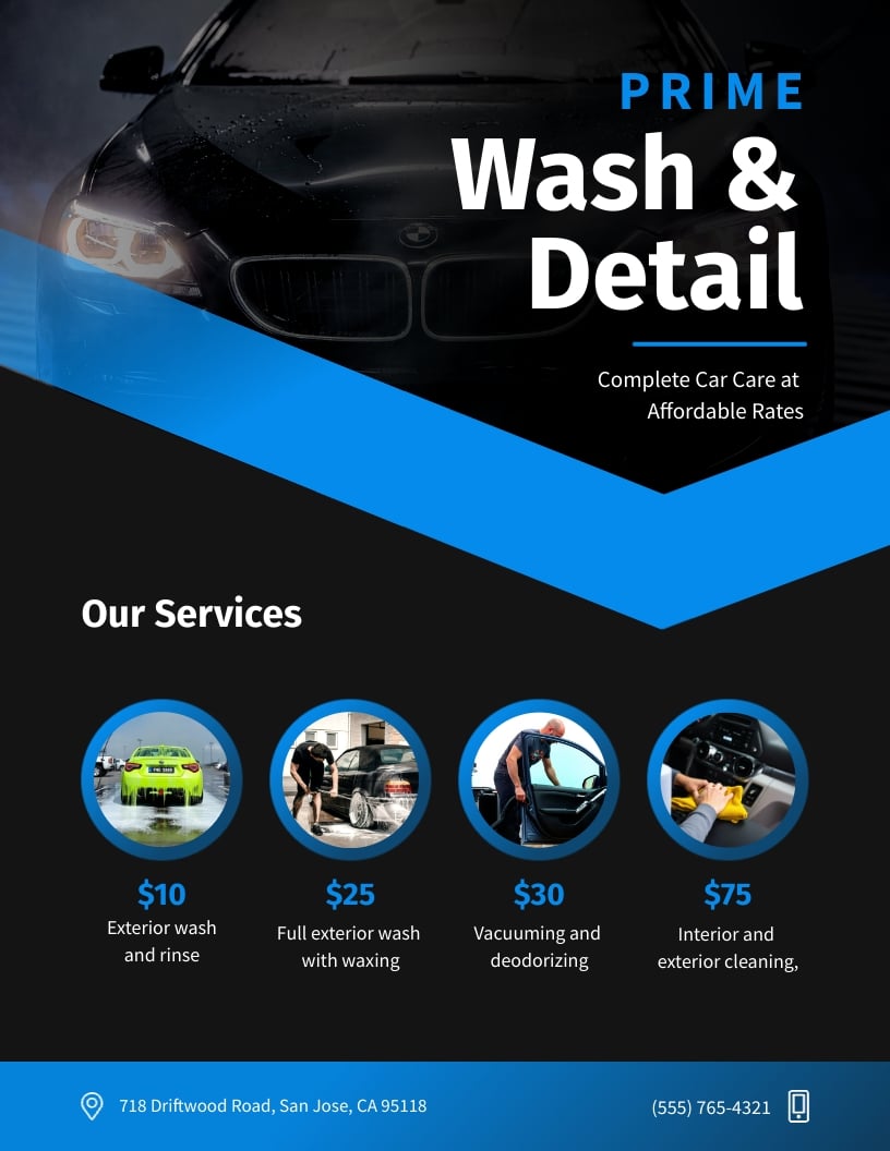 Car Wash Flyer Sample Template