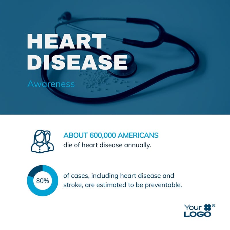 Cardiovascular Diseases LinkedIn Post Modern Template