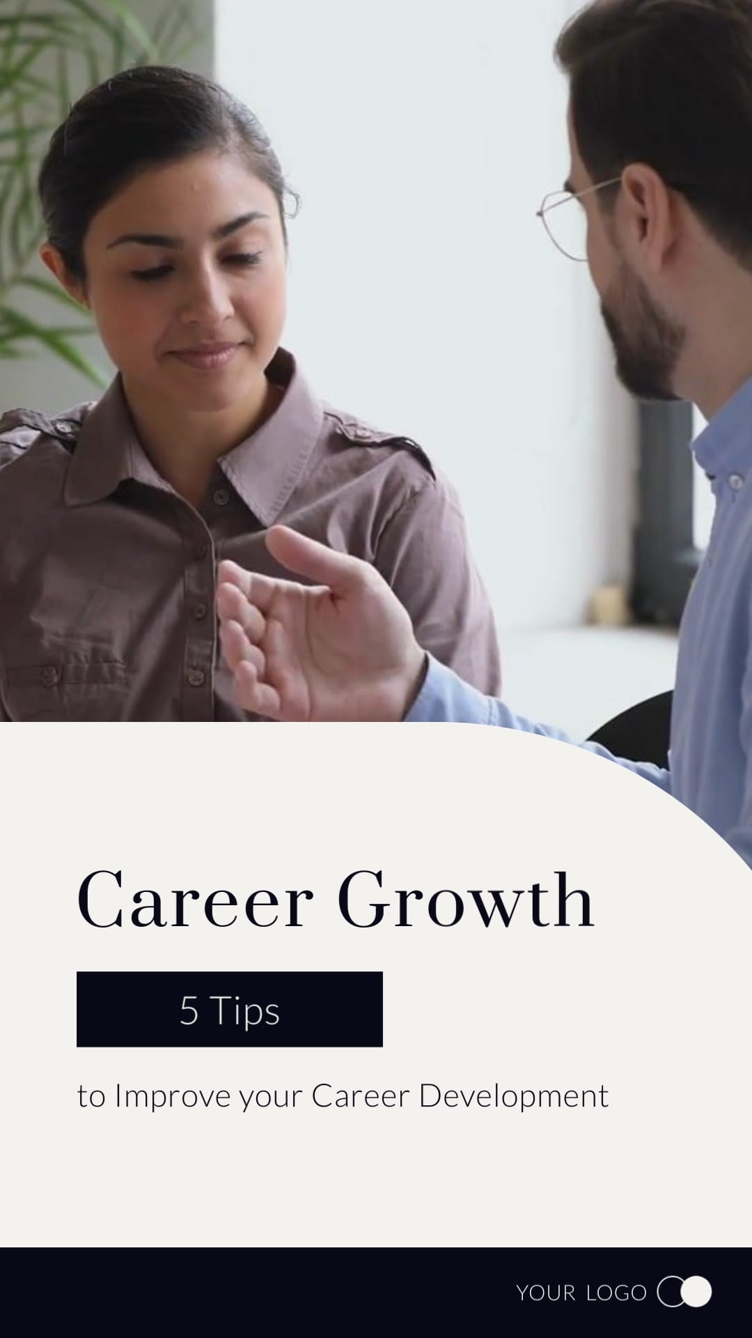 Career Growth Intro Vertical Template