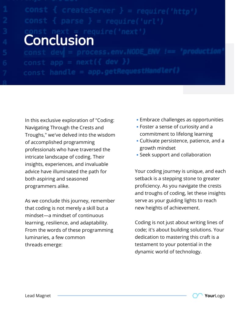 Career Guide Lead Magnet Template - Slide 8 Career Guide Lead Magnet Template - Slide 8