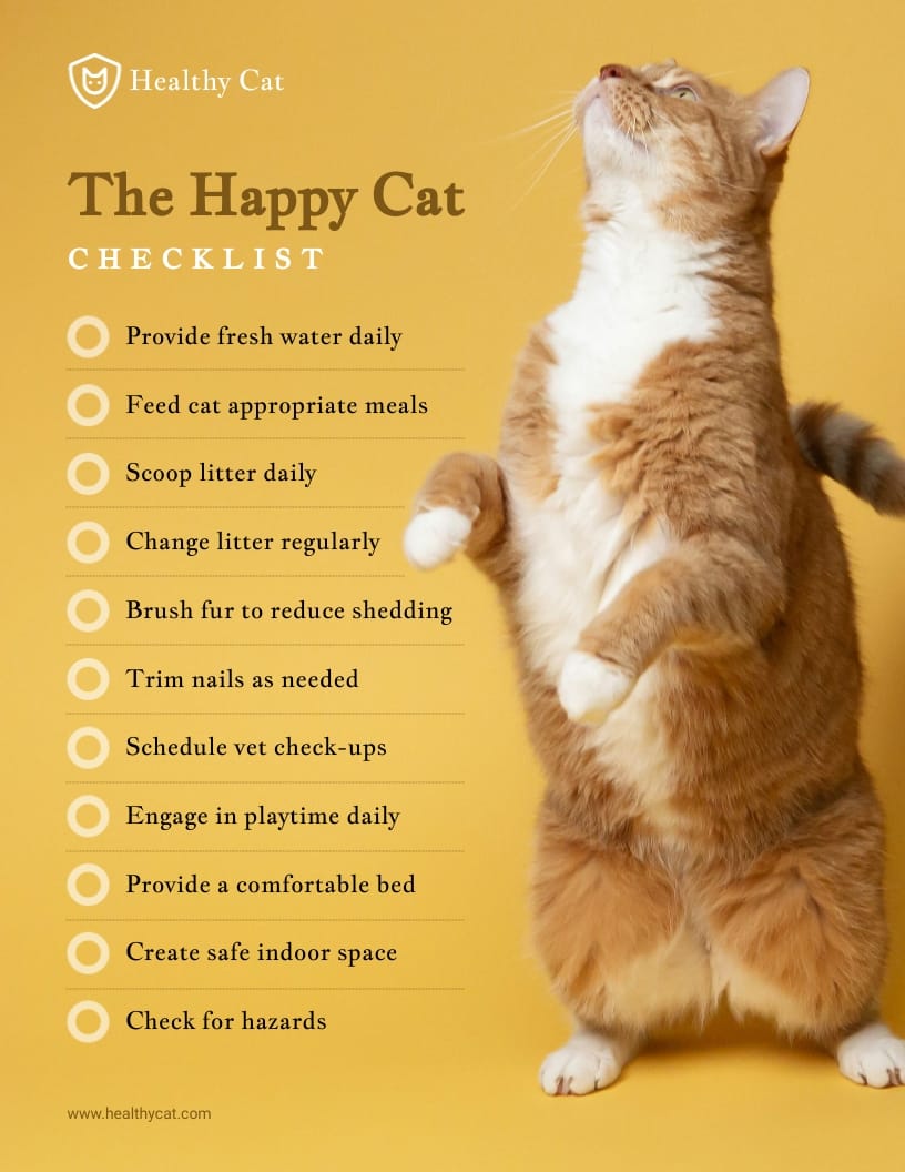 Cat Maintenance Checklist Template