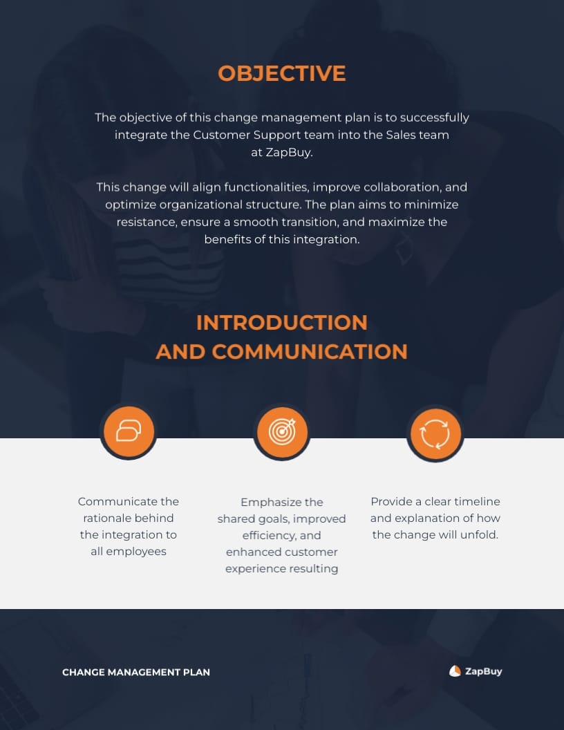 Change Leadership Plan Template - Slide 2 Change Leadership Plan Template - Slide 2