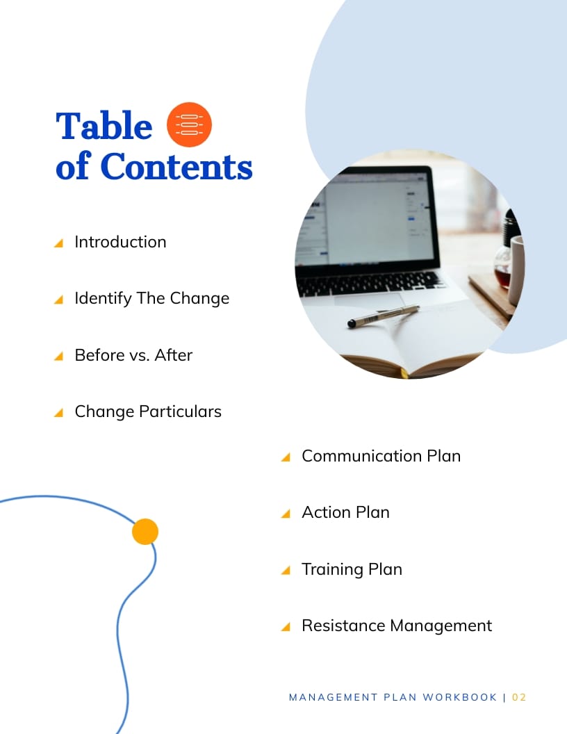 Change Management Plan Workbook Template - Slide 2 Change Management Plan Workbook Template - Slide 2
