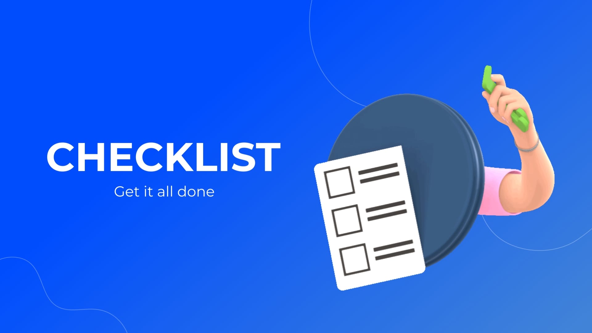 Checklist Animated Wide Template