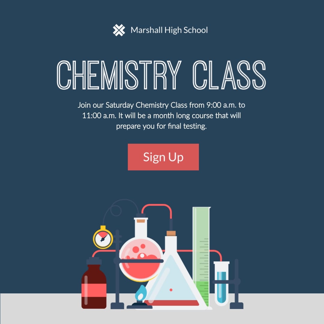 Chemistry Class Square Template