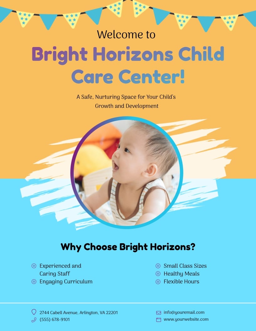 Child Care Center Flyer Template