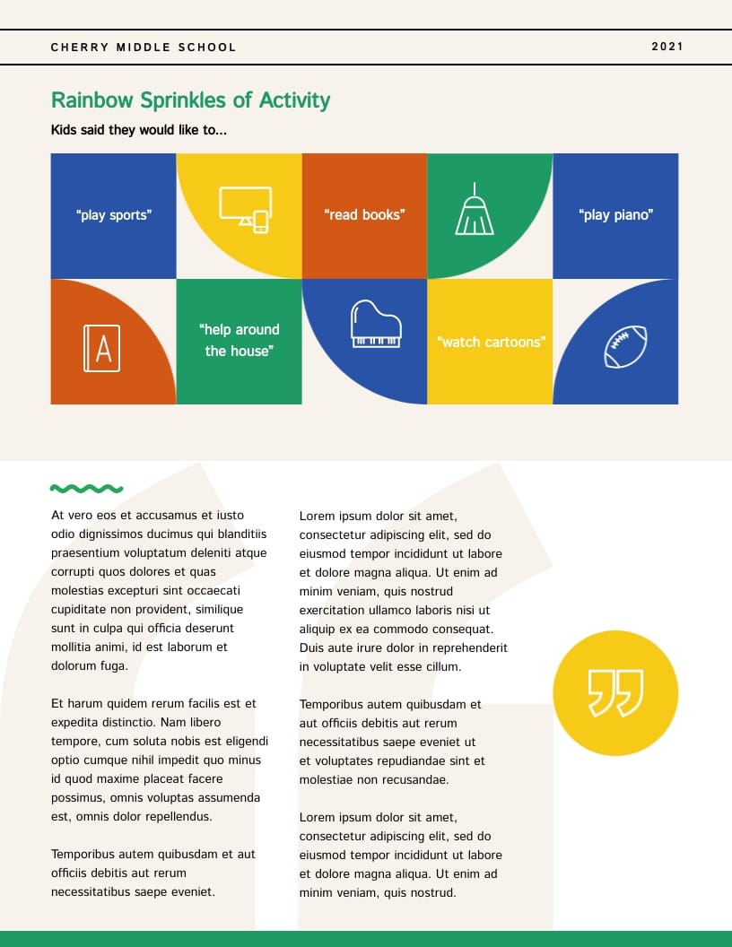 Children's Newspaper Template - Slide 2 Children's Newspaper Template - Slide 2