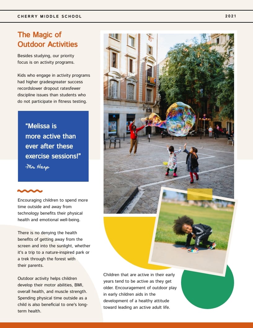 Children's Newspaper Template - Slide 3 Children's Newspaper Template - Slide 3