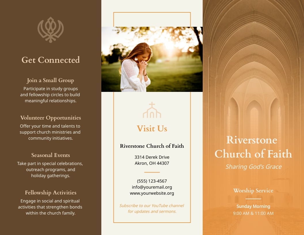 Christianity Brochure Template