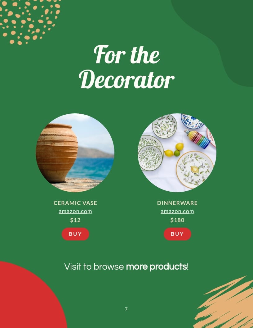 Christmas Gift Guide Lead Magnet Template - Slide 7 Christmas Gift Guide Lead Magnet Template - Slide 7