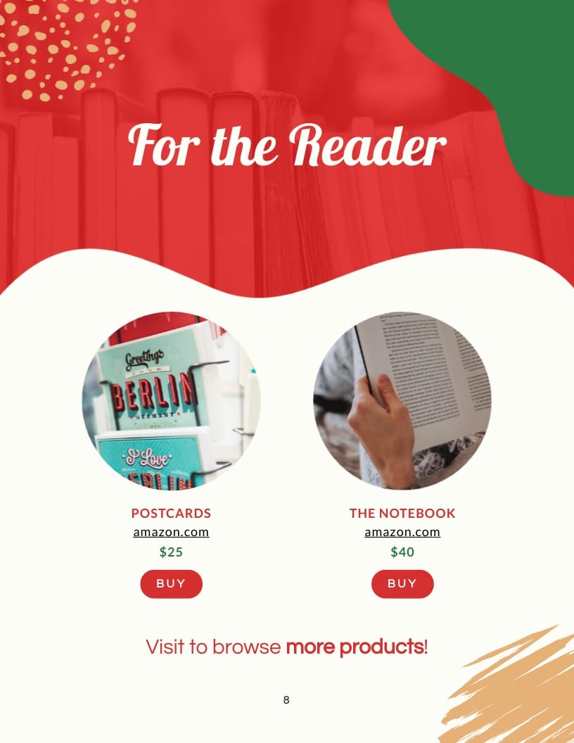 Christmas Gift Guide Lead Magnet Template - Slide 8 Christmas Gift Guide Lead Magnet Template - Slide 8