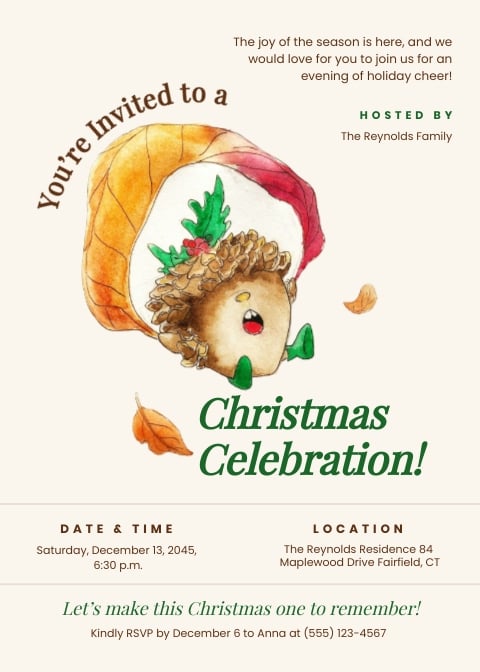 Christmas Party Invitation Template Christmas Party Invitation Template
