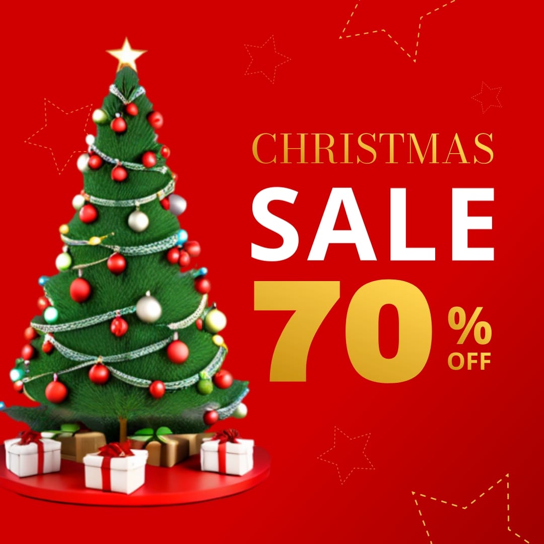 Christmas Shopping Sale Instagram Post Template