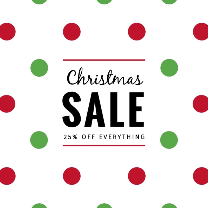 Christmas Spots Blog Graphic Medium Template