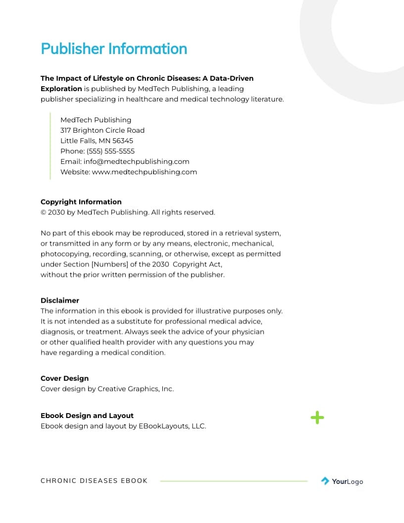 Chronic Diseases Ebook Template | Visme