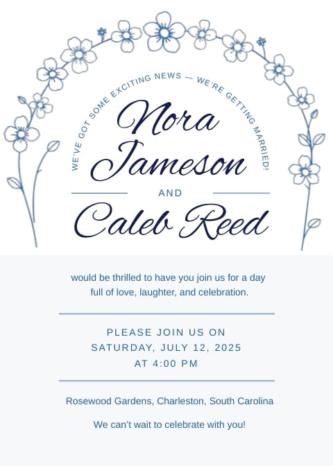 Classic Wedding Invitation Template