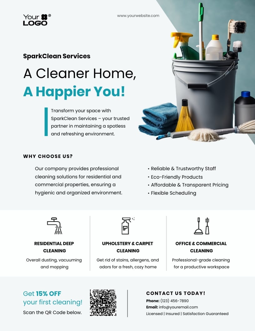 Cleaning Service Flyer Template