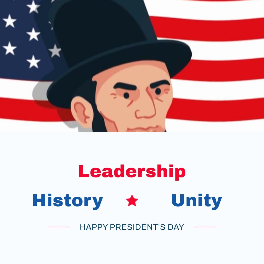 Clear Presidents Day Greeting Card Square Template