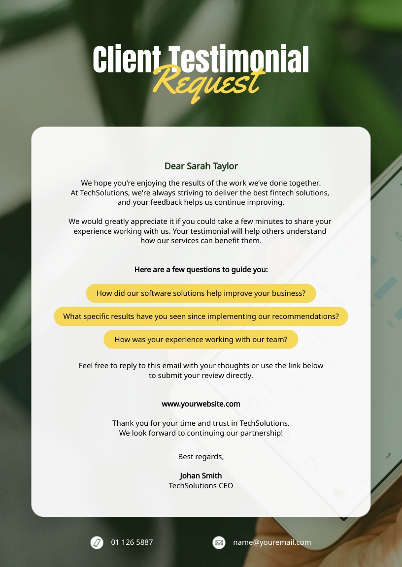 Testimonial Templates For Web Social Visme