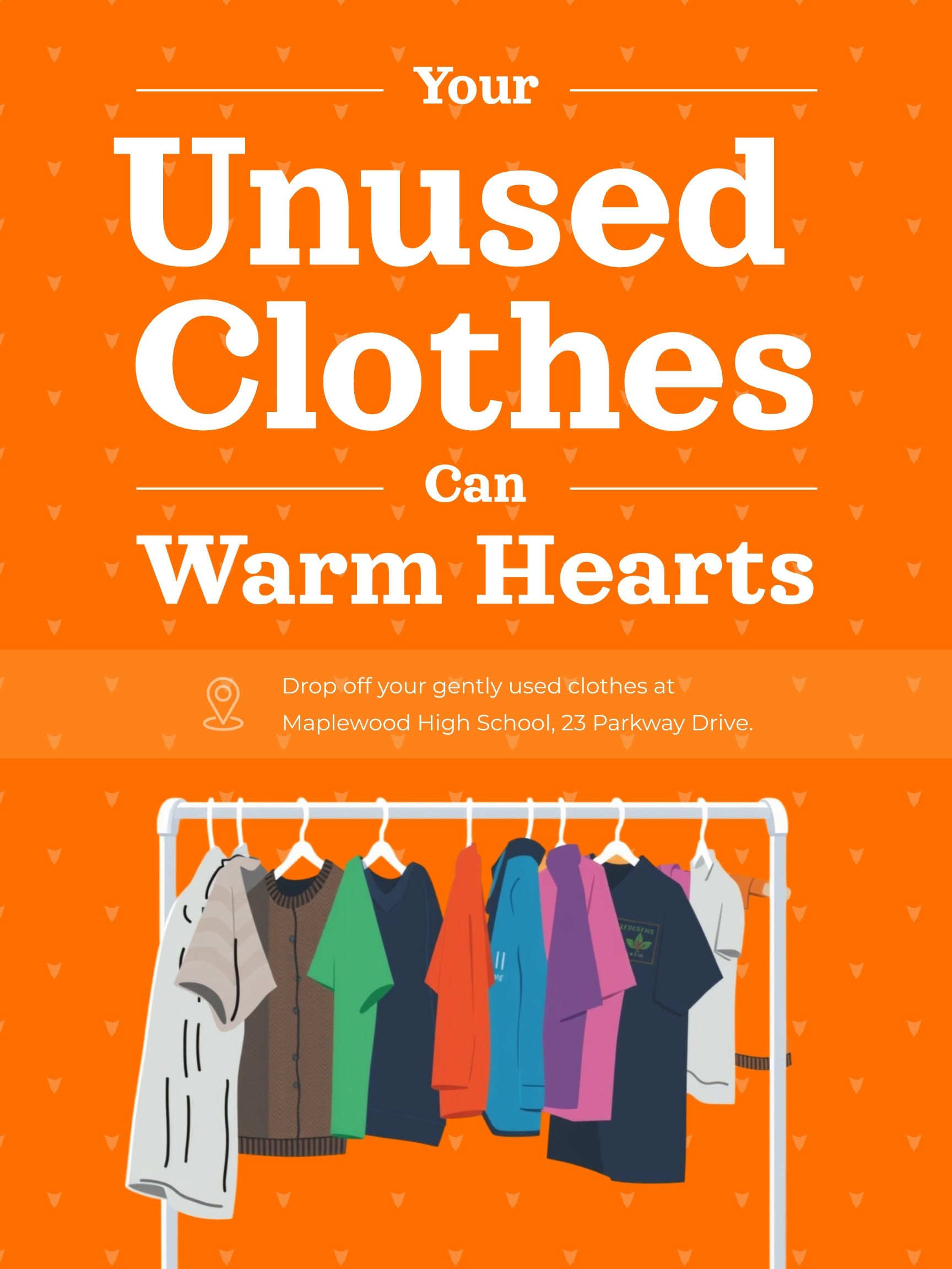 Clothes Donation Poster Template