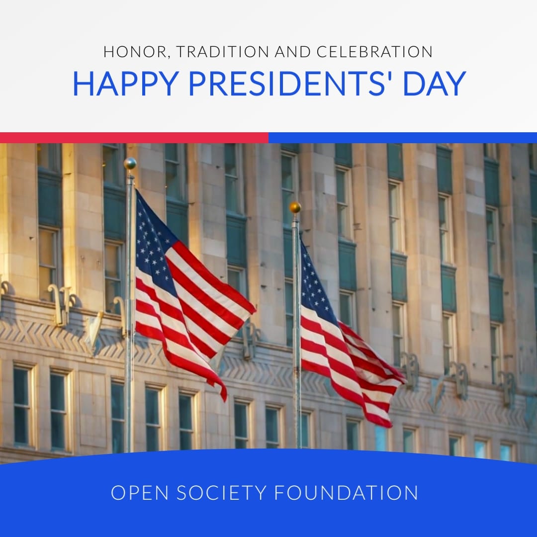 Club Presidents Day Greeting Card Square Template