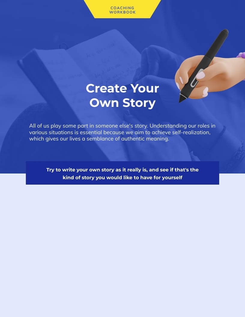 Coaching Workbook Template - Slide 10 Coaching Workbook Template - Slide 10